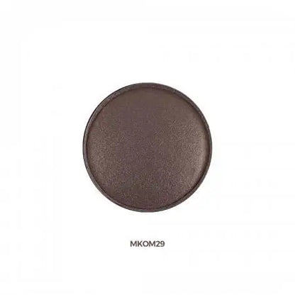 Chogan SHINY Kompakt-Lidschatten Dark Brown MKOM29 Detailansicht der dunkelbraunen hochpigmentierten Textur