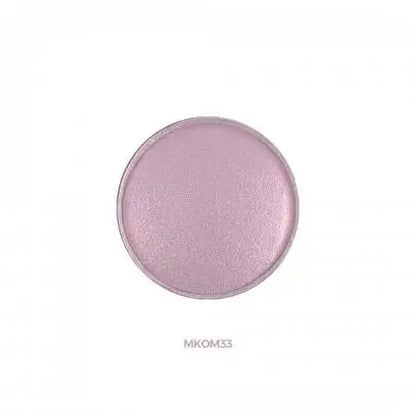Chogan SHINY Kompakt-Lidschatten Pearl Lilac MKOM33 Detailansicht der rosa-lila hochpigmentierten Textur