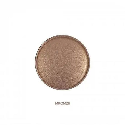 Chogan SHINY Kompakt-Lidschatten Sand MKOM28 Detailansicht der braun-bronzefarbenen hochpigmentierten Textur