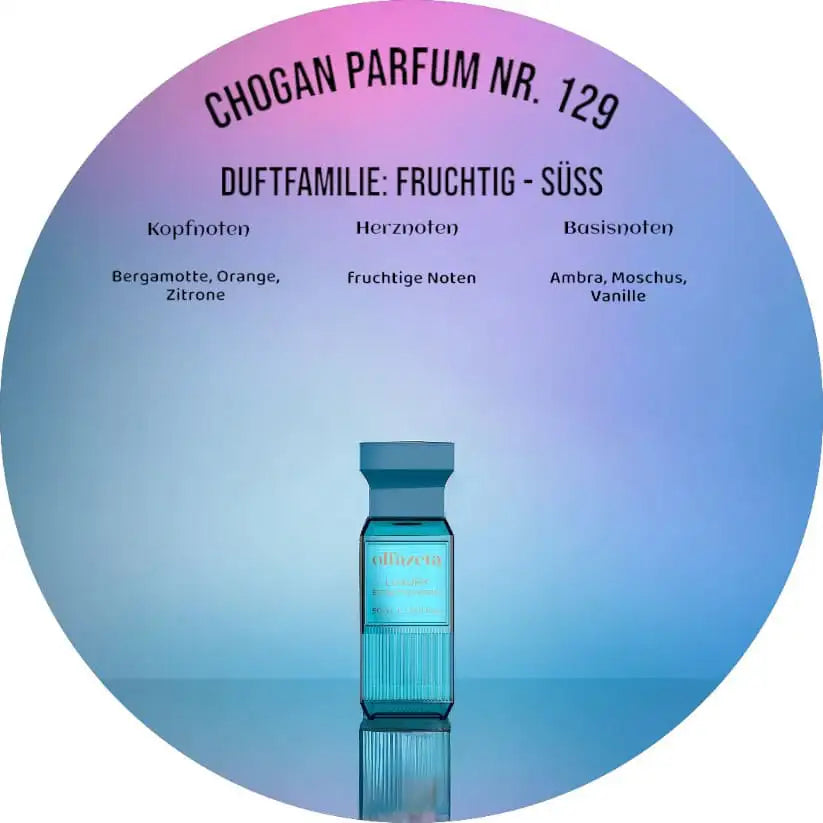 Choganparfum Olfazeta 129 – 50 ml Flakon, fruchtig-süßer Unisexduft mit Zitrus & Vanille
