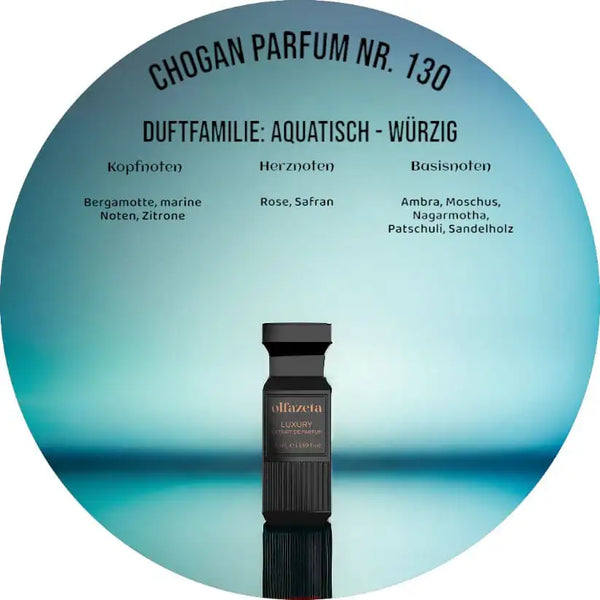 Choganparfum Olfazeta 130 – 50 ml Unisexduft mit marinen Noten, Safran & Sandelholz