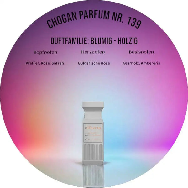 Choganparfum Olfazeta 139 – 50 ml Unisexduft mit Rose, Ambergris & Agarholz, orientalisch