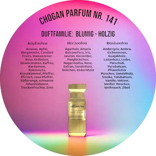 Choganparfum Olfazeta 141 – 50 ml Unisexduft mit Oud, Früchten & Gewürzen, orientalisch-holzig