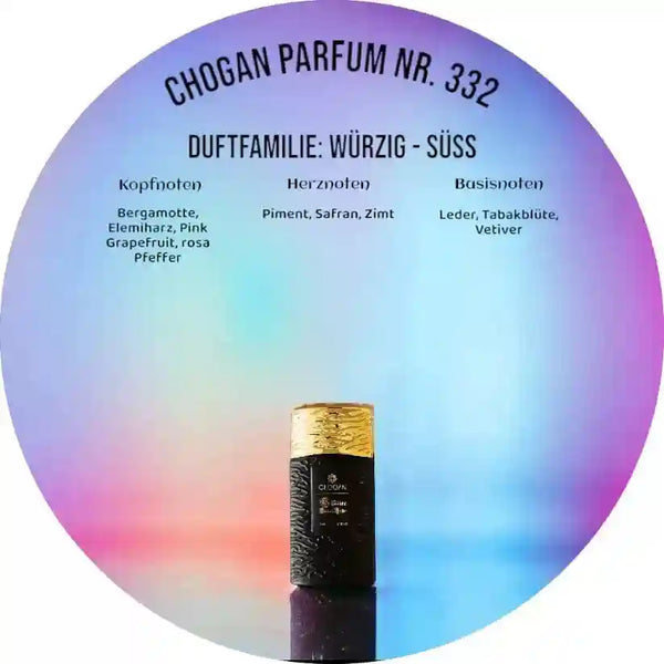 Choganparfum Olfazeta 332 – Maskuliner Herrenduft mit Safran & Leder, 35 ml Flakon