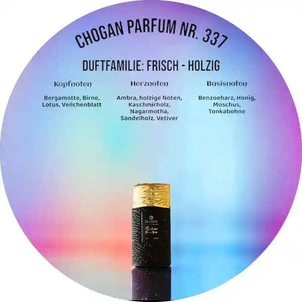 Choganparfum Olfazeta 337 – Moderner Männerduft mit Sandelholz & Honig, 35 ml Flakon