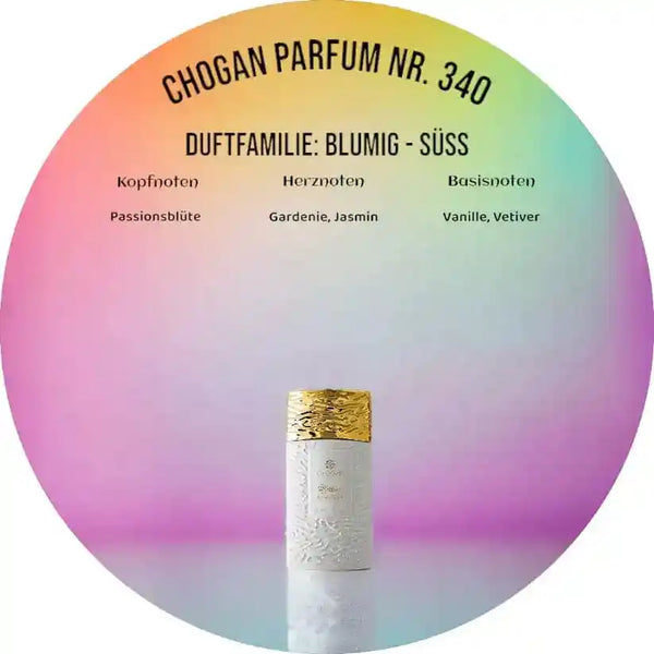 Choganparfum Olfazeta 340 – Exotisch-blumiger Duft mit Vanille & Jasmin, 35 ml Flakon