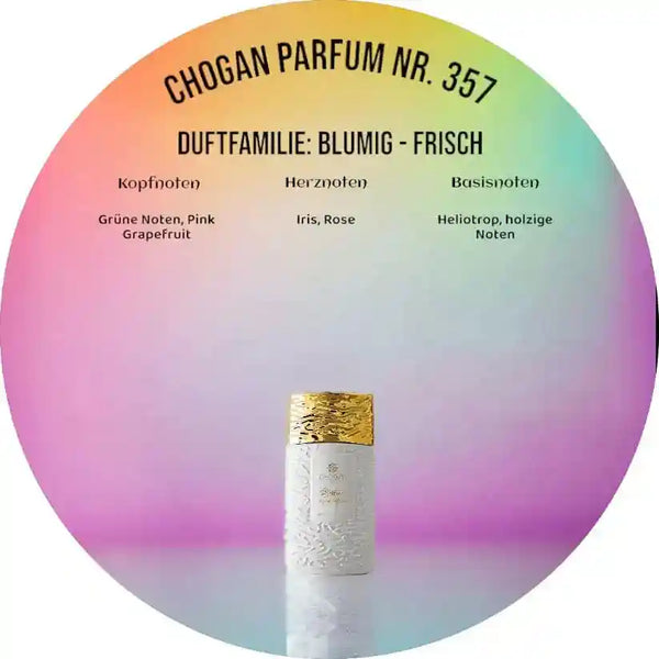 Choganparfum Olfazeta 357 – Frischer Duft mit Rose & Iris, 35 ml Flakon