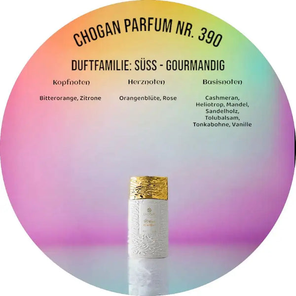 Choganparfum Olfazeta 390 – Gourmandiger Damenduft mit Rose & Tonkabohne, 35 ml Flakon