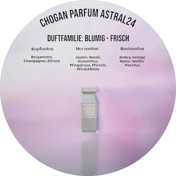 Choganparfum Olfazeta Astral24 – 50 ml Damenduft mit Champagner, Pfirsich & Moschus