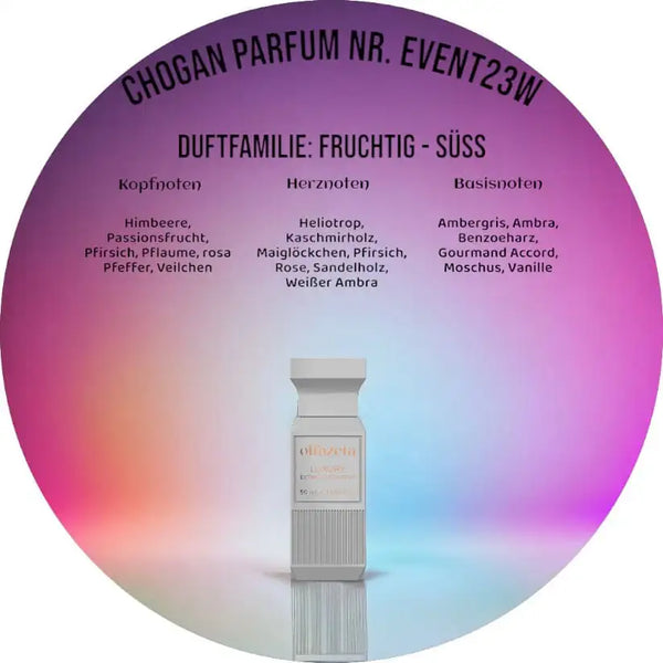 Choganparfum Olfazeta Event23W – Séduction, 50 ml Damenduft mit fruchtig-süßer Verführung