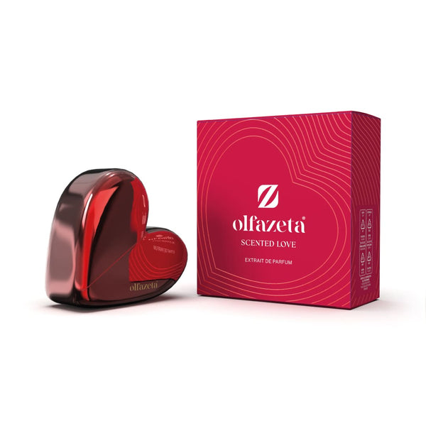 Choganparfum Olfazeta Love25 – 25 ml Damenduft im Herzflakon, süß-orientalisch mit Vanille & Tuberose