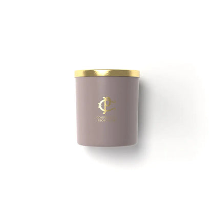 Cooperativa Profumieri LAVÉA Lavender Duftkerze in 400 g mit taupefarbenem Gefäß und goldenem Deckel