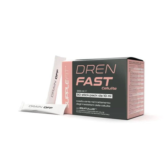 Dren Fast INTB029 – Nahrungsergänzung gegen Cellulite mit Equitullas™ & Koffein, 30 x 10 ml