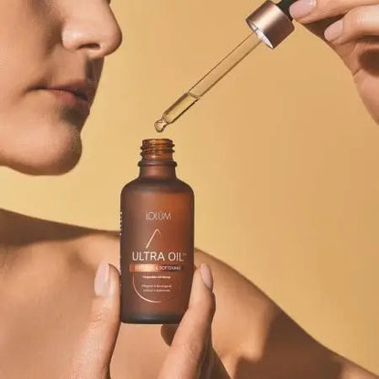 Anwendung des Lolûm Ultra Oil Soothing & Softening mit Pipette