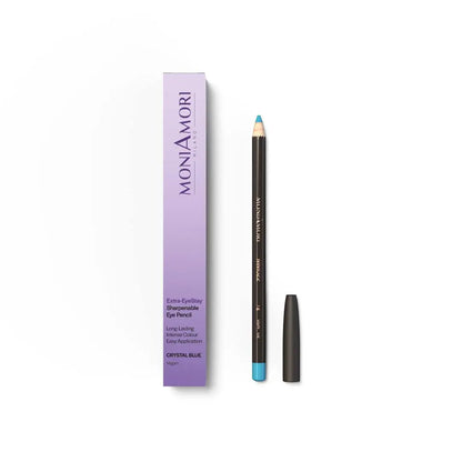 MoniAmori Extra-EyeStay Crystal Blue MM022 – anspitzbarer Augenstift mit Verpackung