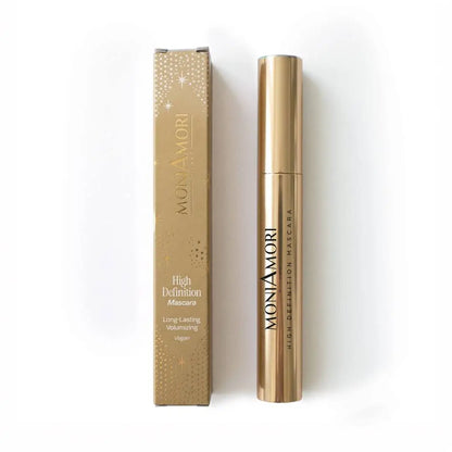 MoniAmori High Definition Mascara MM074 8 ml mit goldfarbener Verpackung
