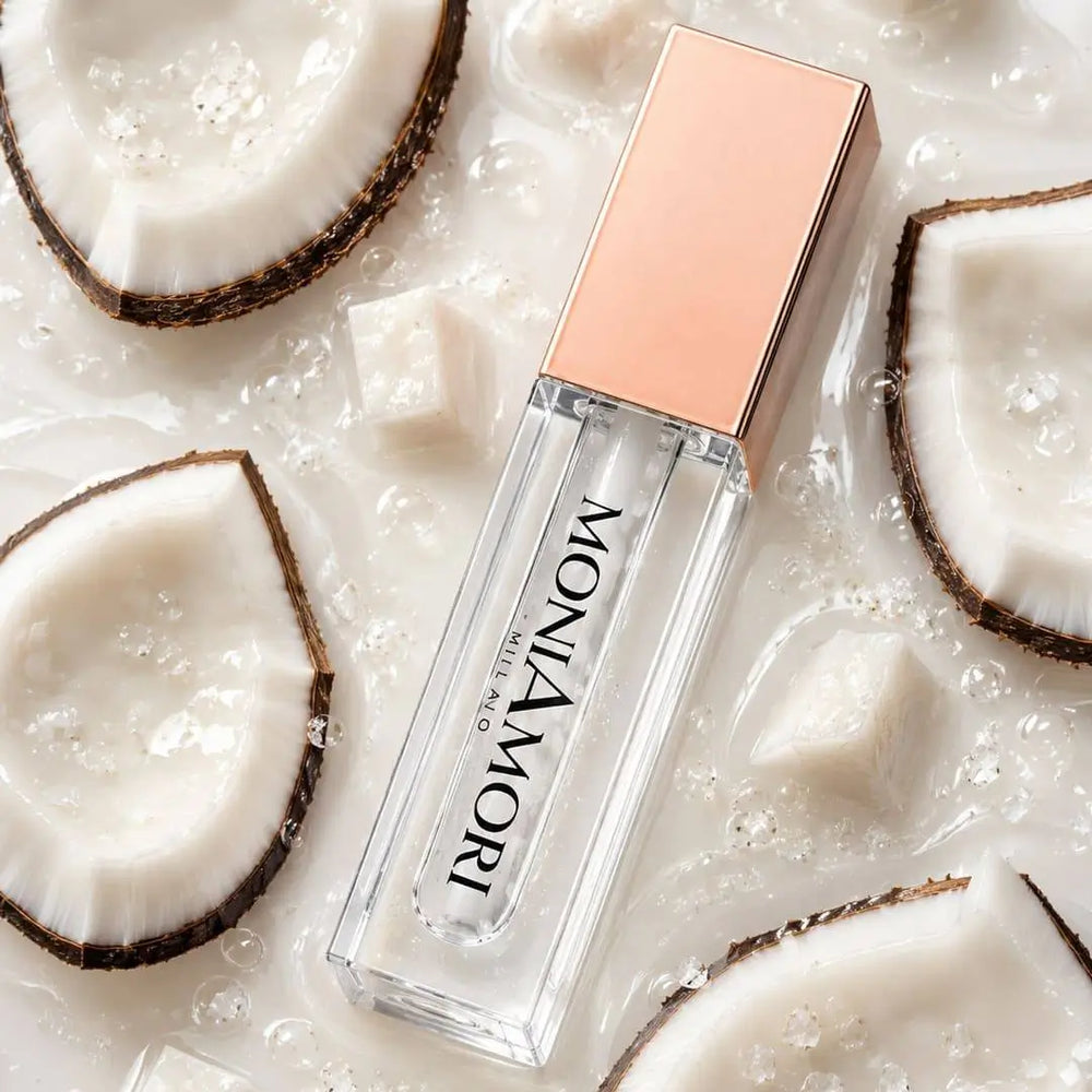 MoniAmori Juicy Oil Salted Coconut | Feuchtigkeitsspendendes Lippenöl mit Wet-Look-Glanz - Chogan Parfum