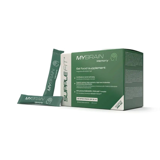 Mybrain INTB042 – Nahrungsergänzung in Gelform für Gedächtnis & Fokus, 30 Direktsticks à 10 ml