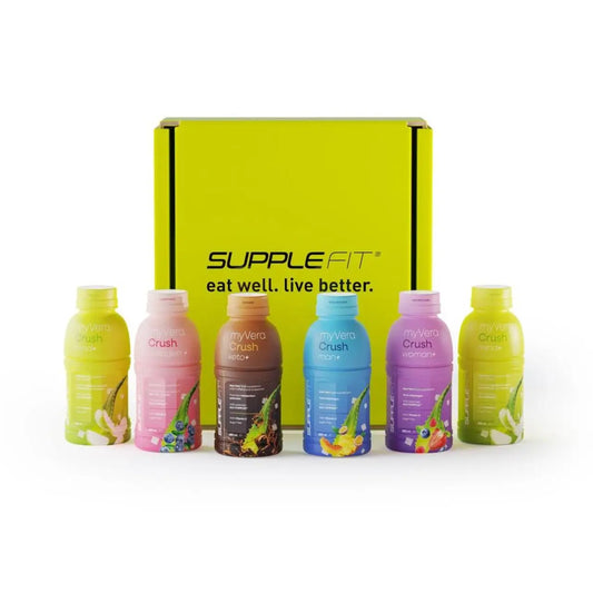 Myvera Crush Discovery Kit INTASET – Wellness-Testset mit 6 funktionellen Drinks à 285 ml
