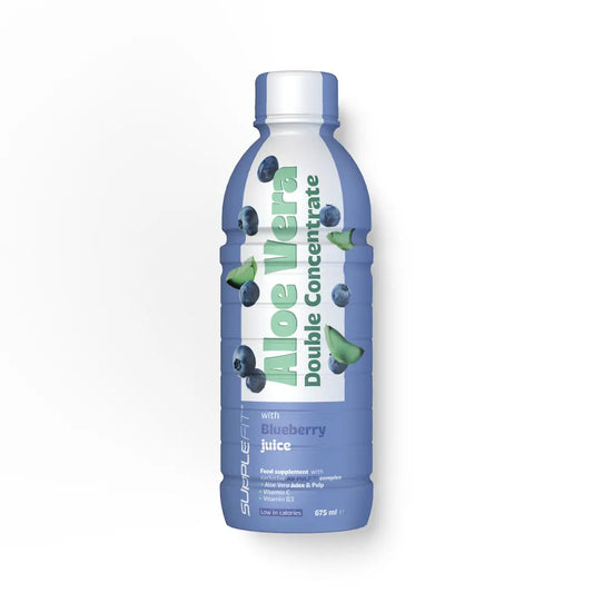 Supplefit Aloe Vera & Heidelbeere INTB061 – Flasche mit 675ml für Mikrozirkulation, Sehkraft und Verdauung, mit AV PULP™ Komplex.